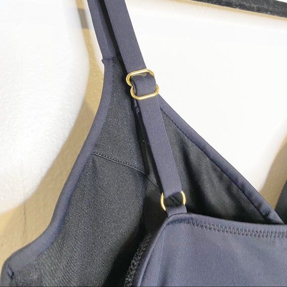 Leilani | NWT Black Floral Gemini Push-Up Underwire One Piece Swimsuit Sz. 14 - Picture 7 of 12